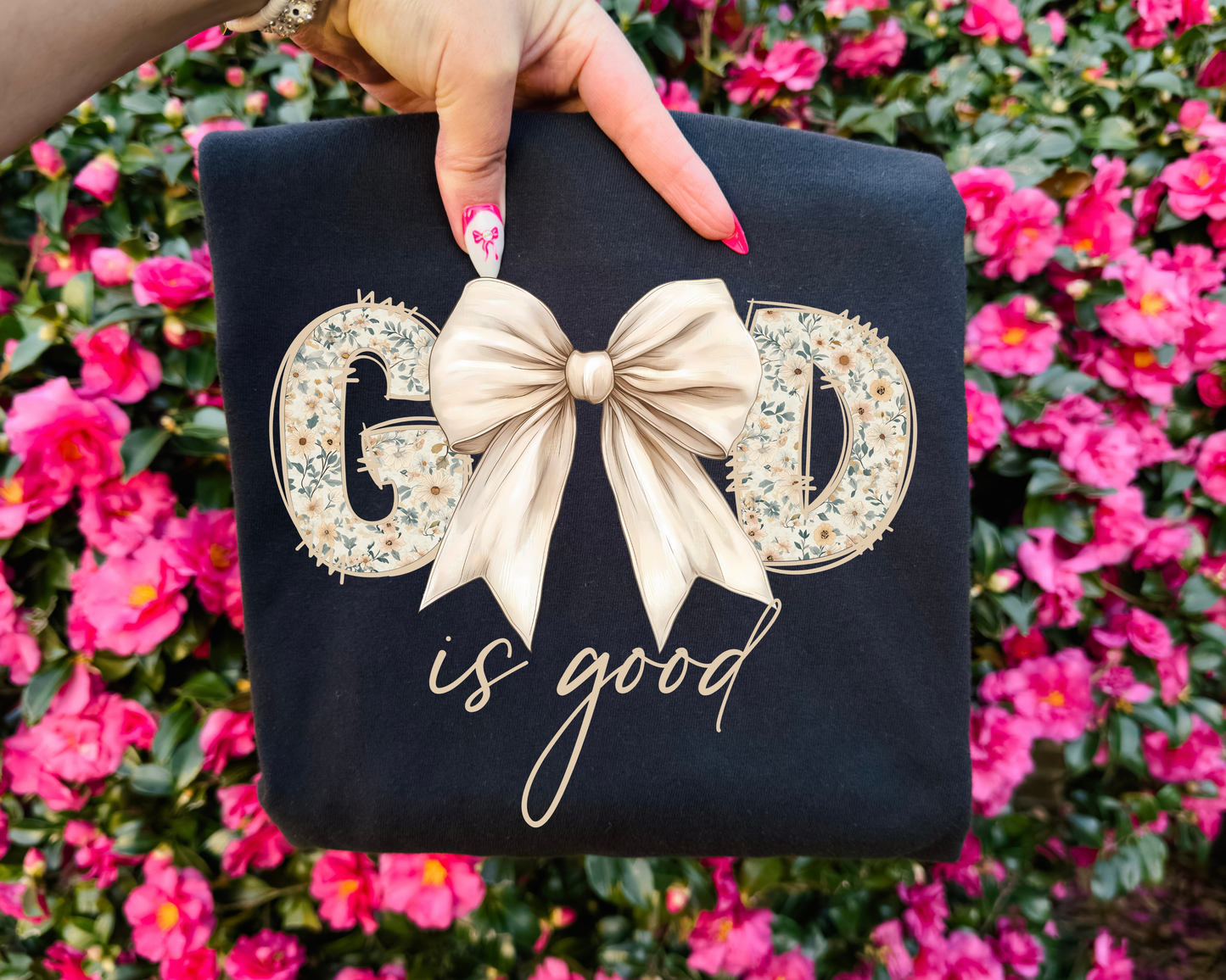 God is Good Bow Graphic Tee
