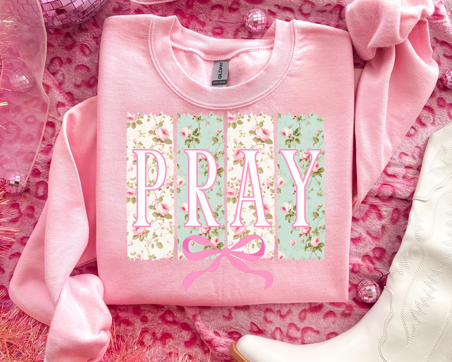 Floral Pray Crewneck