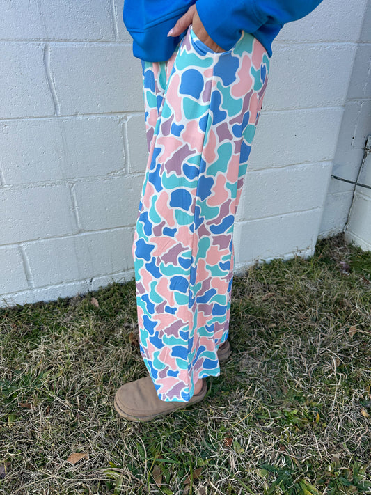 Spring Camo Stretchy Cozy Pants