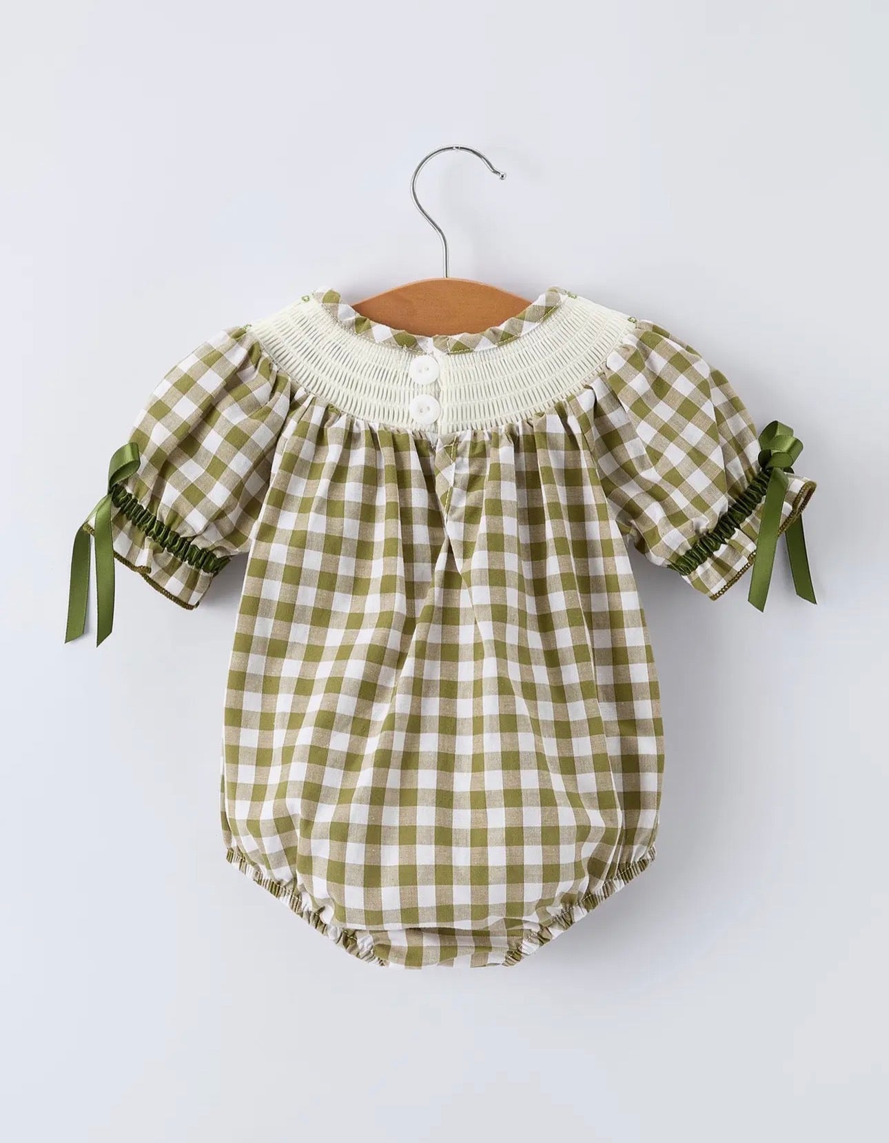 Green Plaid Fish Bubble