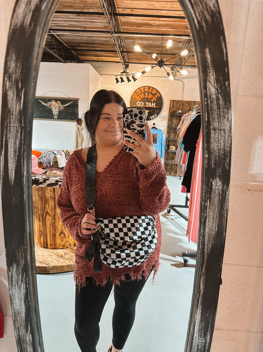 Checkered Bum Bag