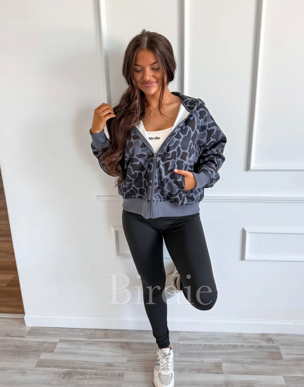 BIRDIE Full Zip Blackout Duck Camo Jacket