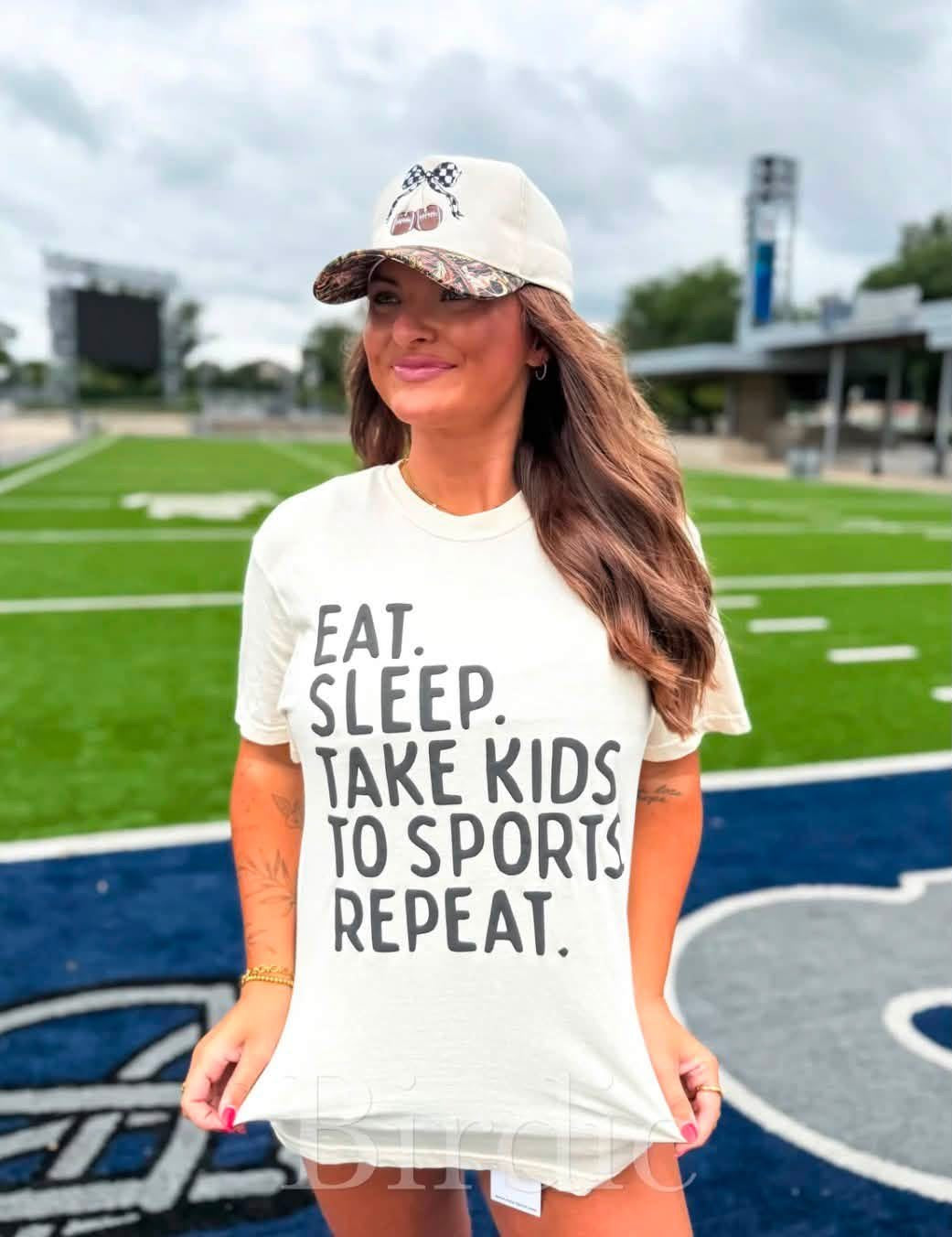 Eat. Sleep. Sports. Repeat Graphic Tee
