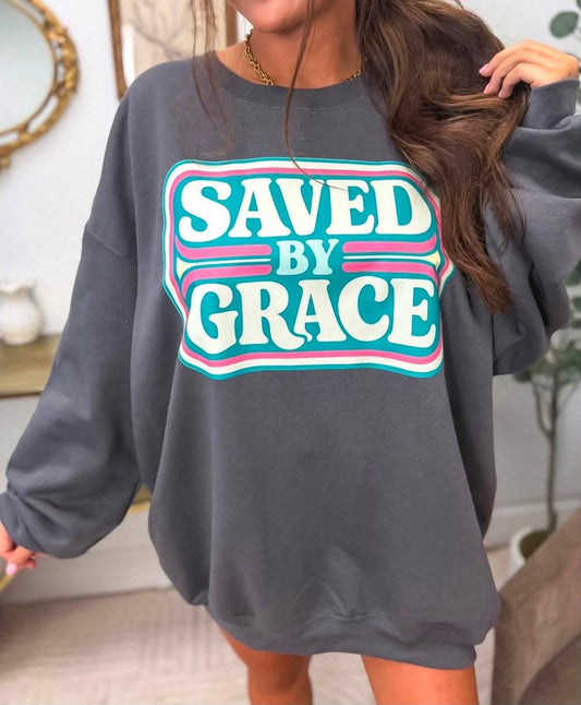 Saved By Grace Crewneck