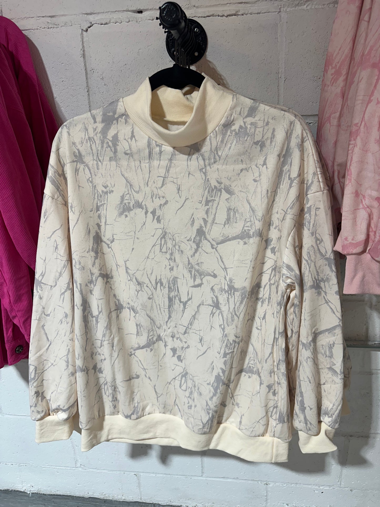 Camo Mock Neck