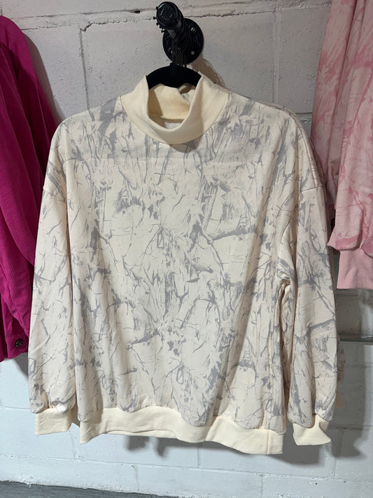 Camo Mock Neck