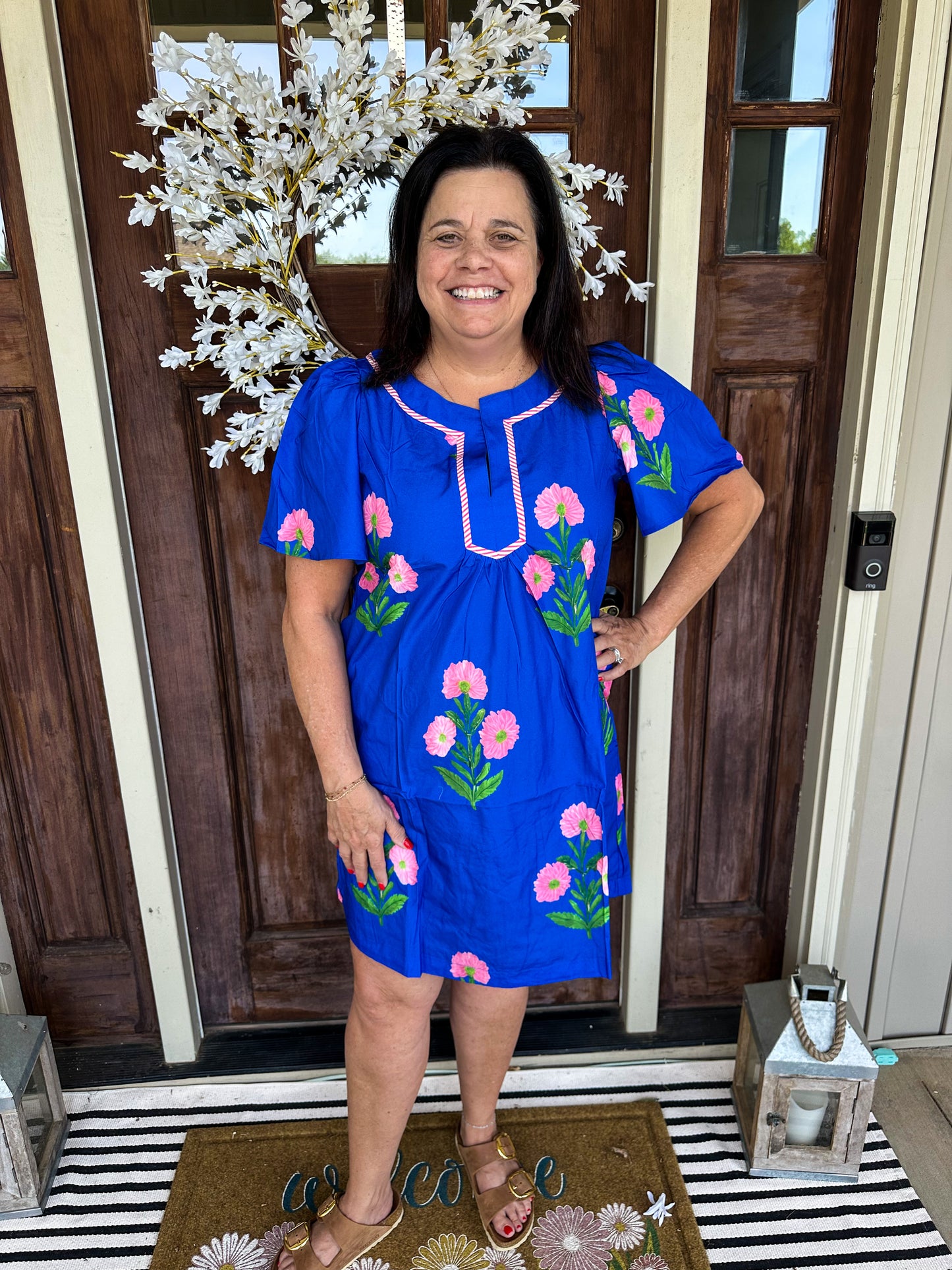 Blue Floral Dress