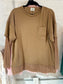 Oversized Knit Top with Lace