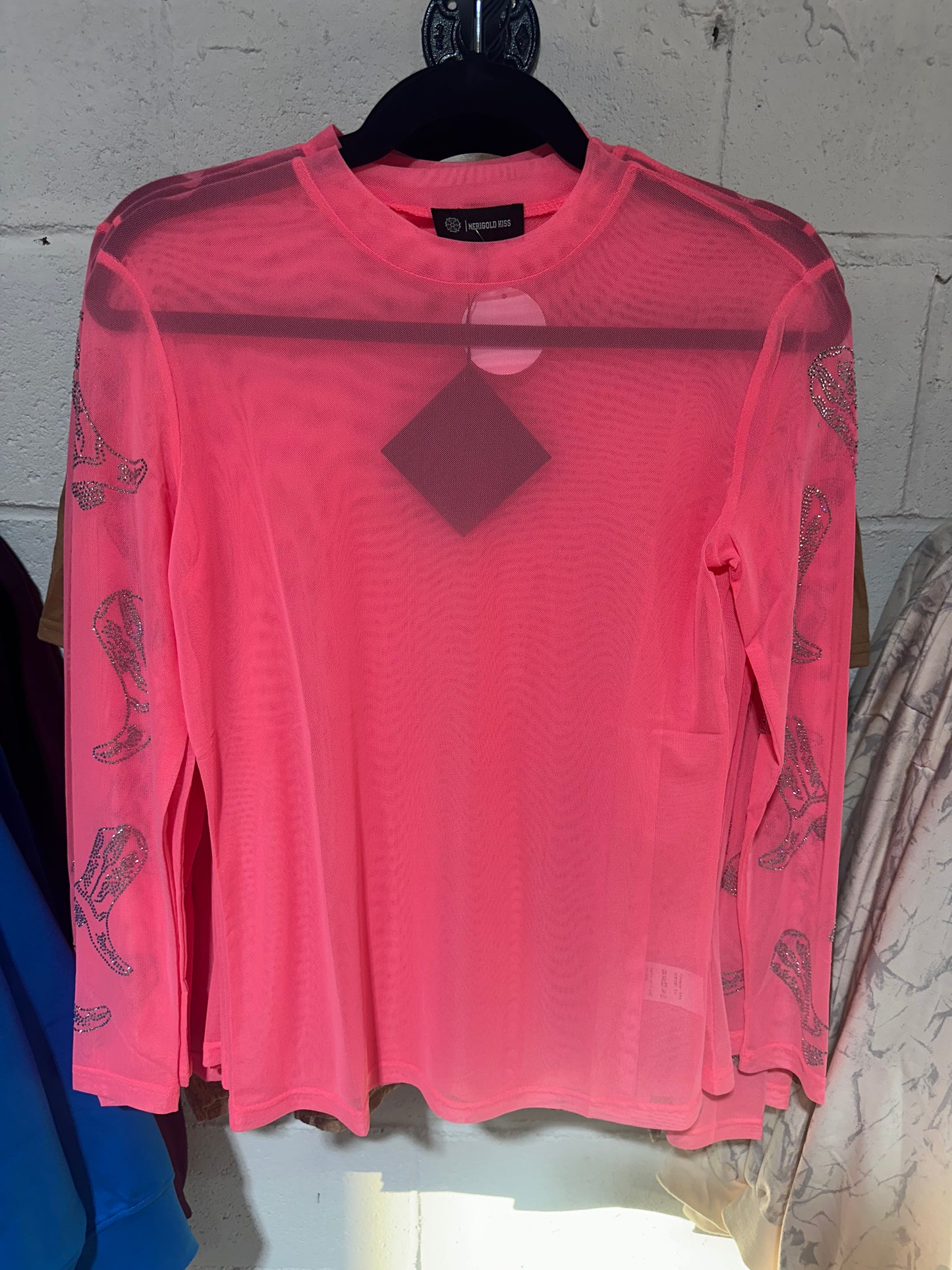 Pink Sheer Top