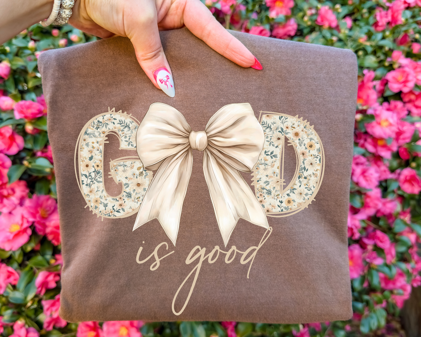 God is Good Bow Graphic Tee