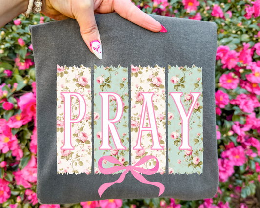 Floral Pray Graphic Tee