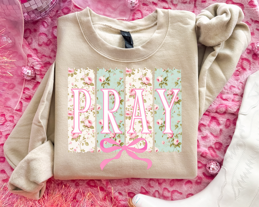 Floral Pray Crewneck