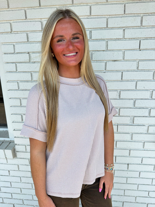 Zenana Ash Mocha Top