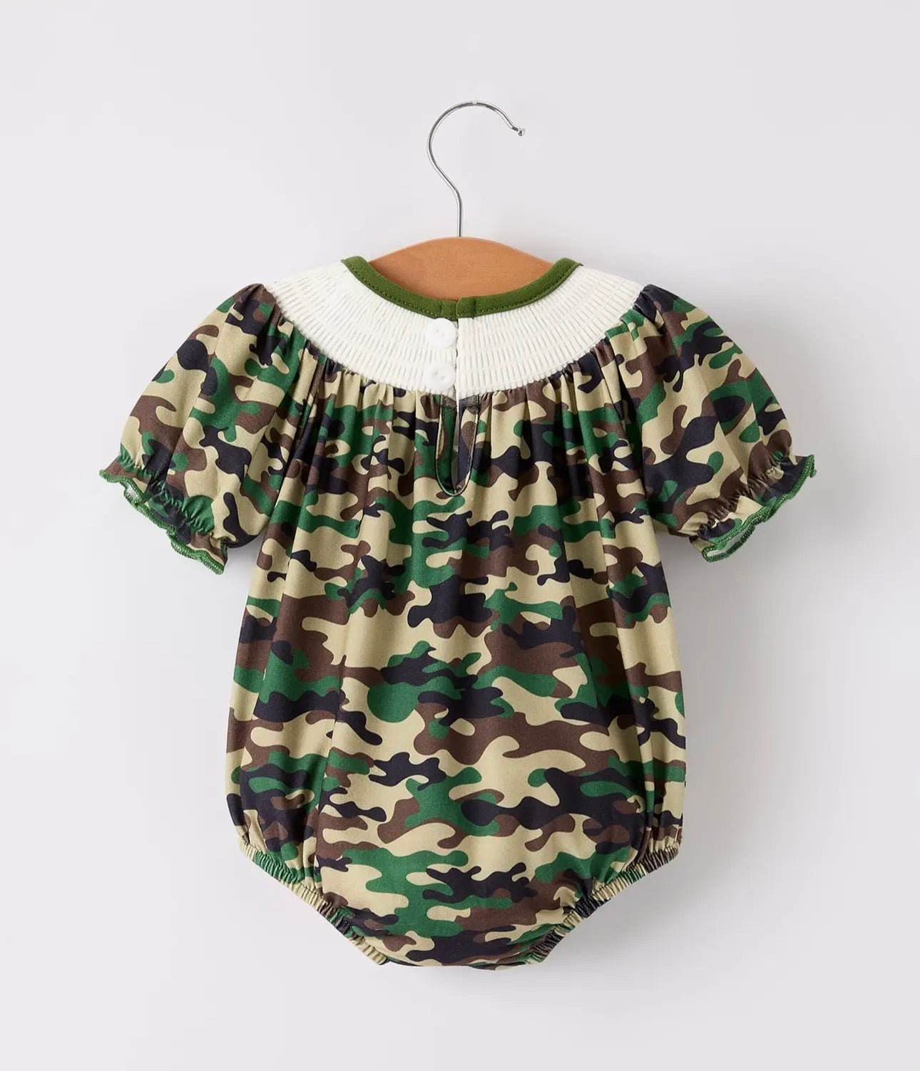 Camouflage Duck Smocked Bubble