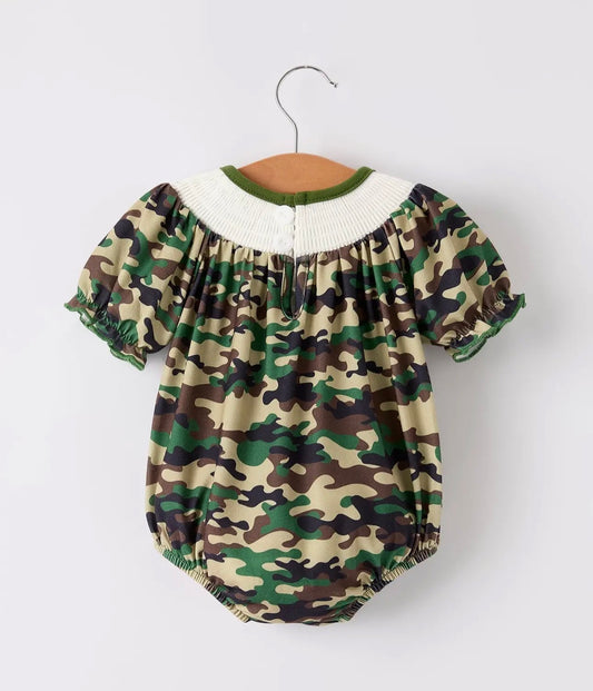 Camouflage Duck Smocked Bubble