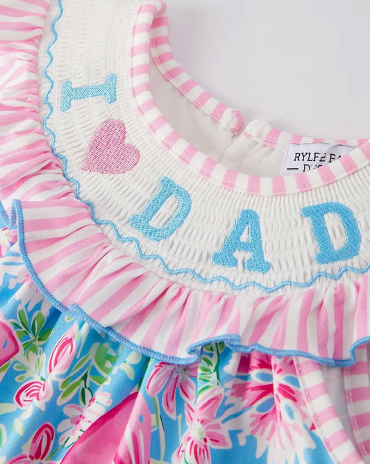 I love Dad Floral Dress