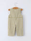 Green Plaid Fishing Romper