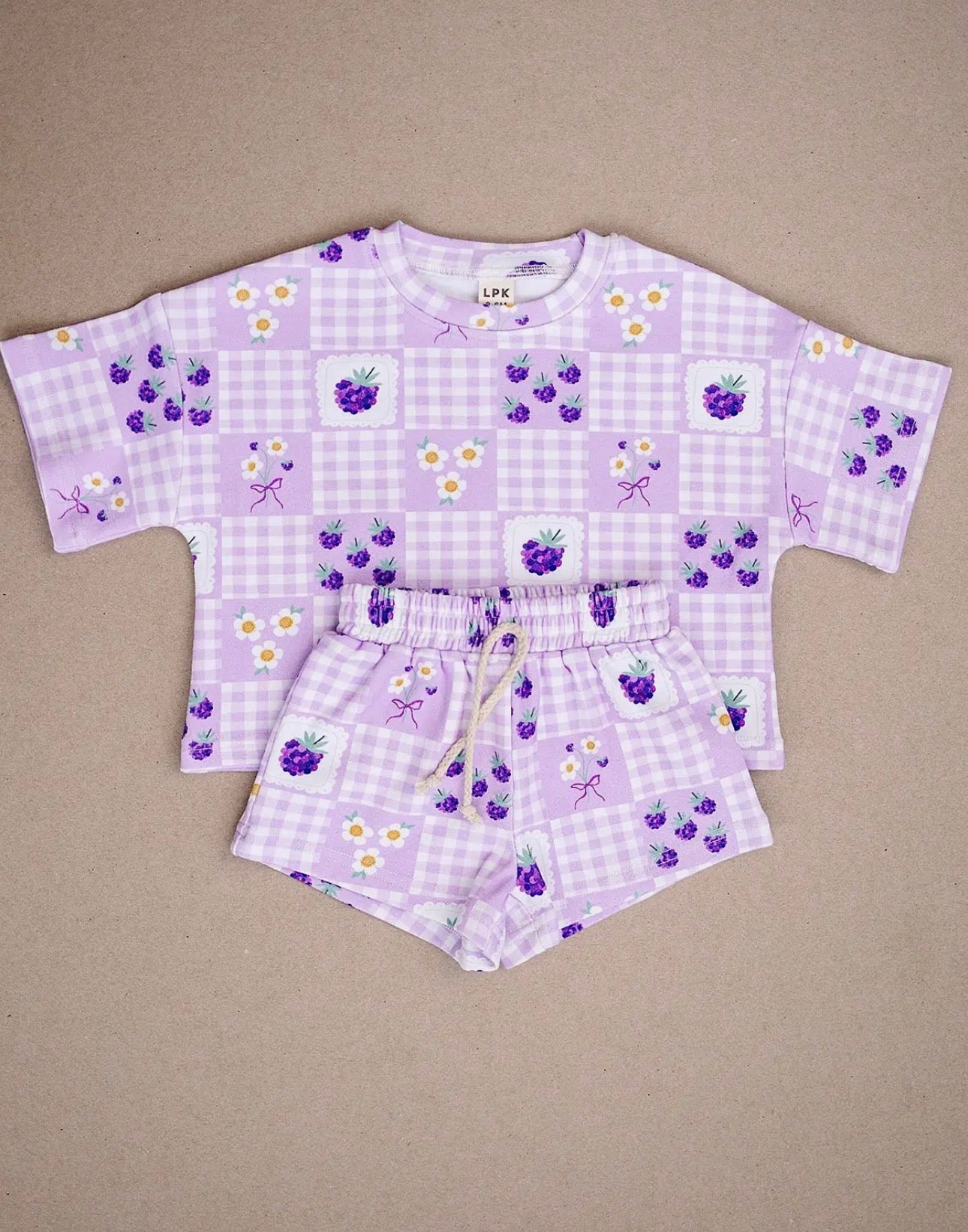 Rasberry Shorts Set