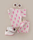 Pink Bolts Shorts Set