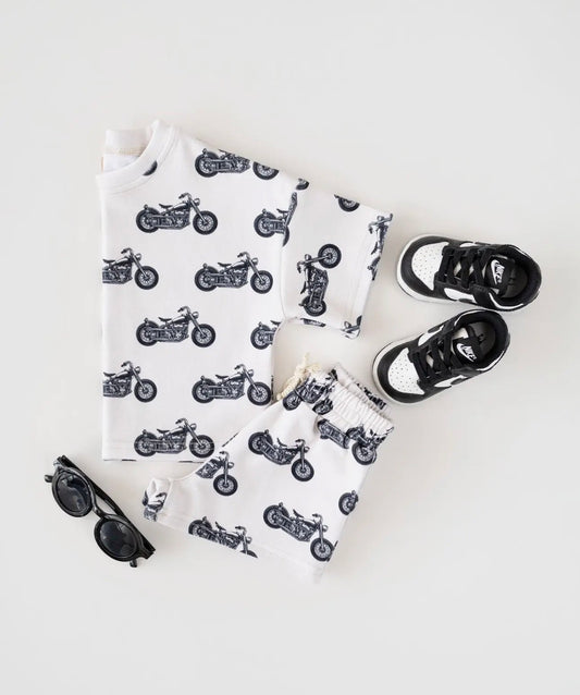 Born To Ride Shorts Set