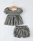 Plaid Girl Smocked Bloomer Set