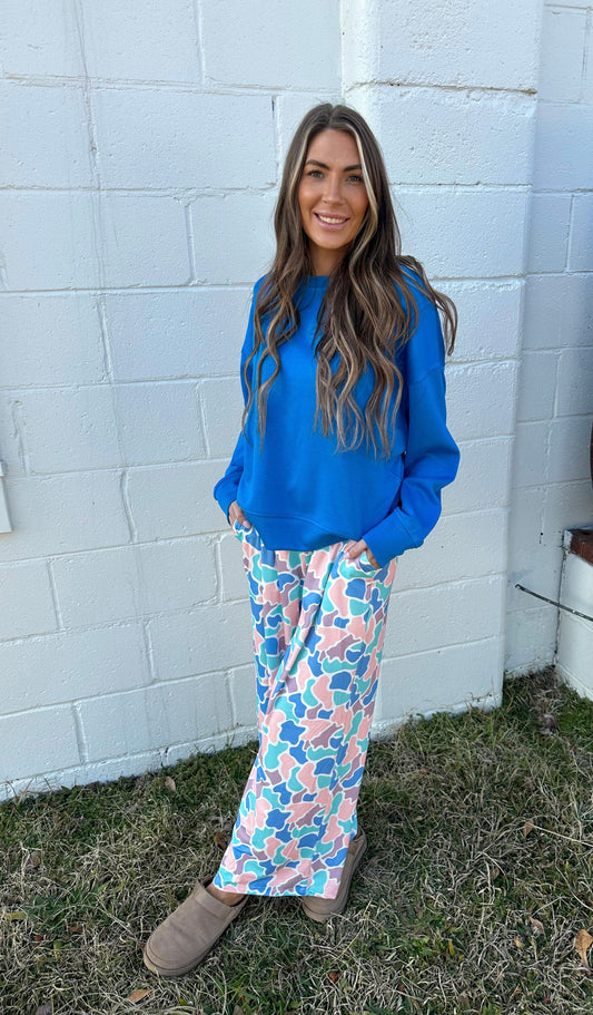 Spring Camo Stretchy Cozy Pants